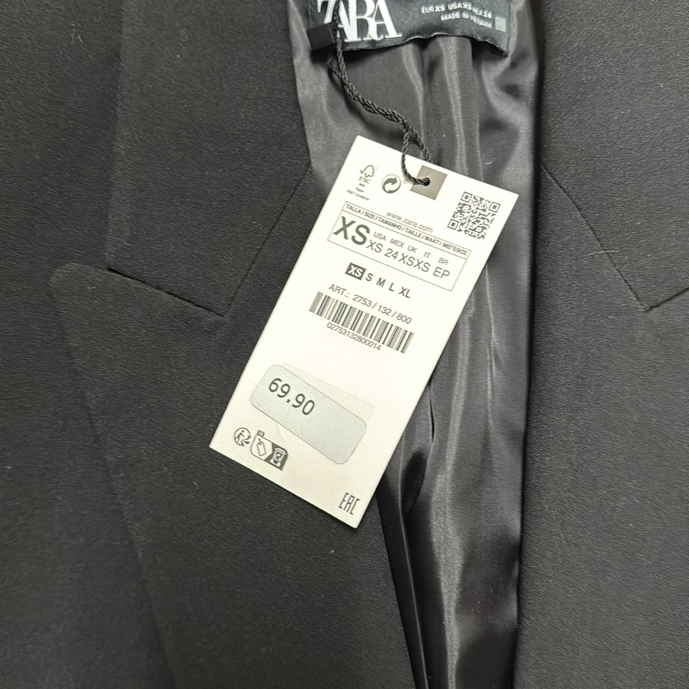 Zara women oversized blazer. XS. NWT! - Picture 2 of 6